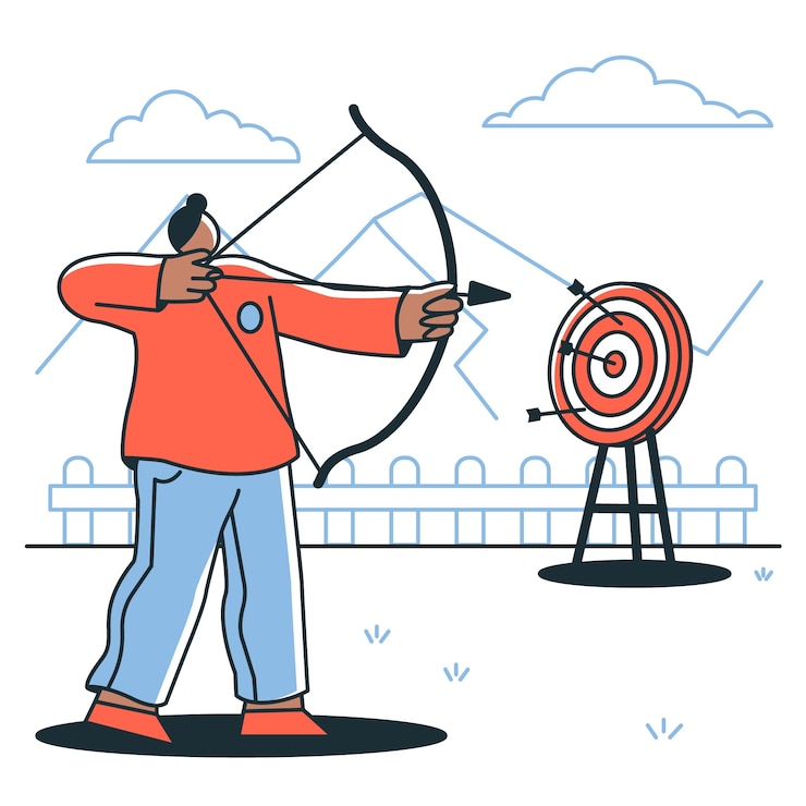 Vettore gratuito illustrazione del concetto di destinazione