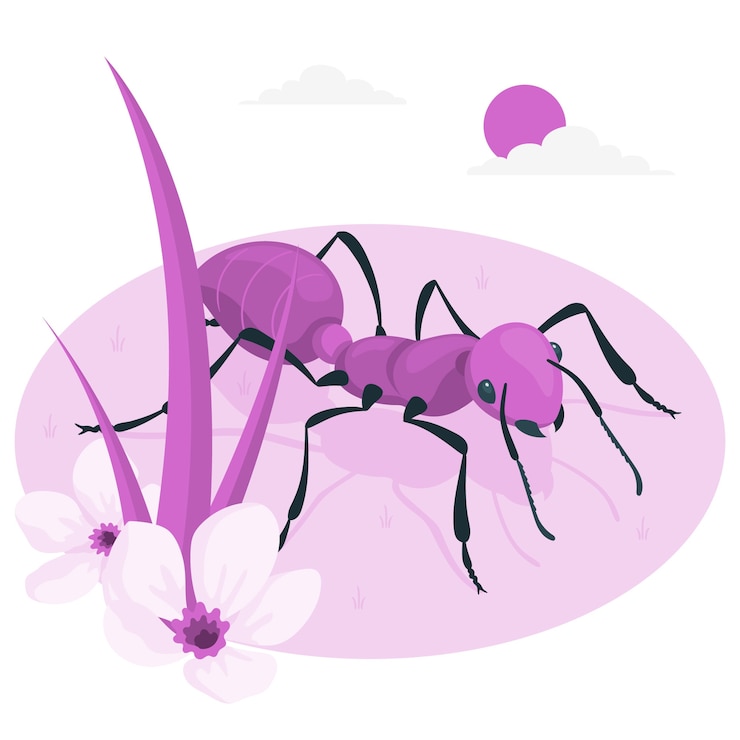 Vettore gratuito illustrazione del concetto di formica
