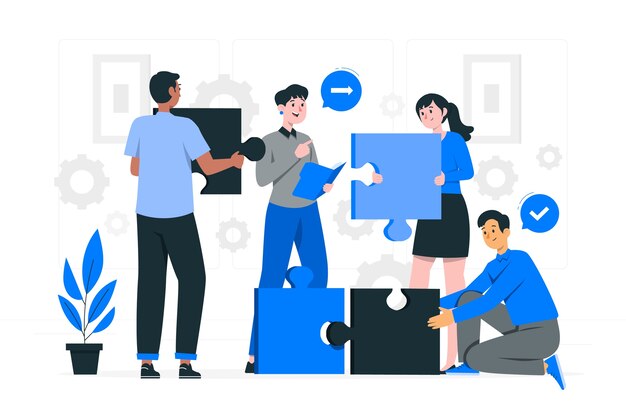 Illustrazione del concetto di leadership del team di formazione