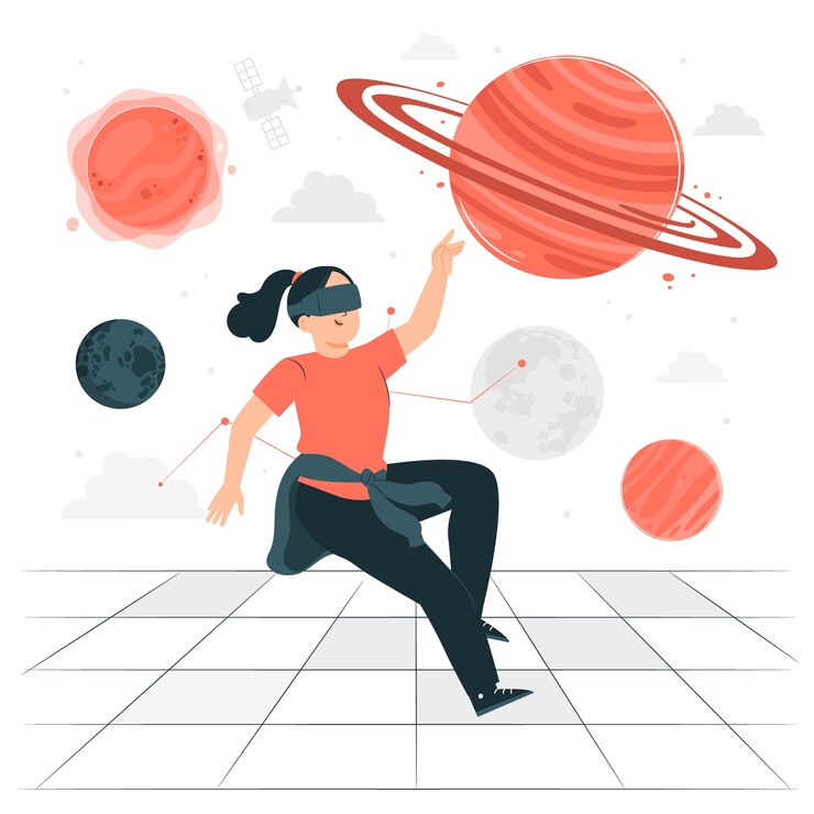 Illustrazione del concetto di metaverso