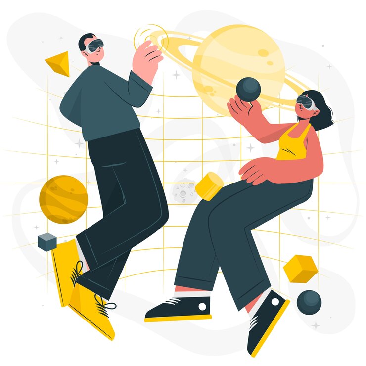 Illustrazione del concetto di metaverso