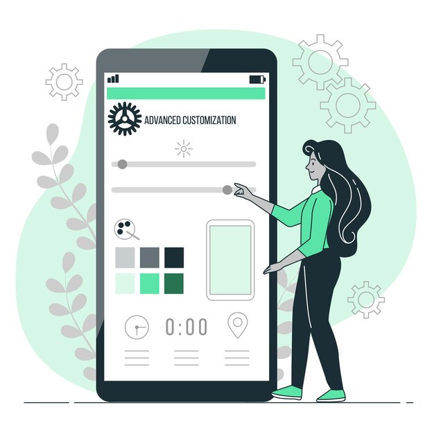 Illustrazione del concetto di personalizzazione avanzata