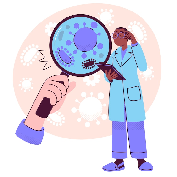 Vettore gratuito illustrazione del concetto di retrovirus