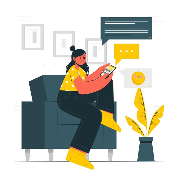 Illustrazione del concetto di sms