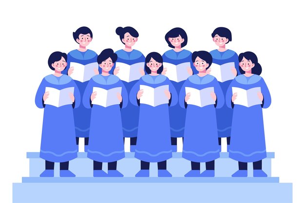 Illustrazione del coro gospel