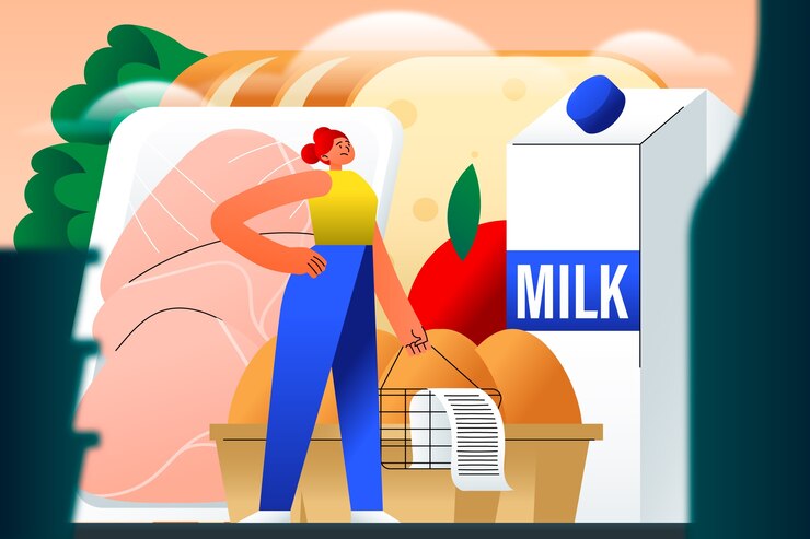 Vettore gratuito illustrazione del costo della vita gradiente