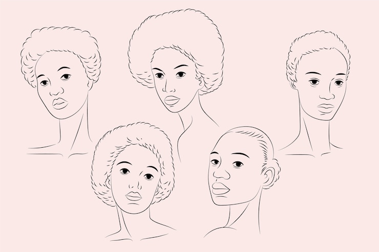 Vettore gratuito illustrazione del disegno del viso disegnato a mano