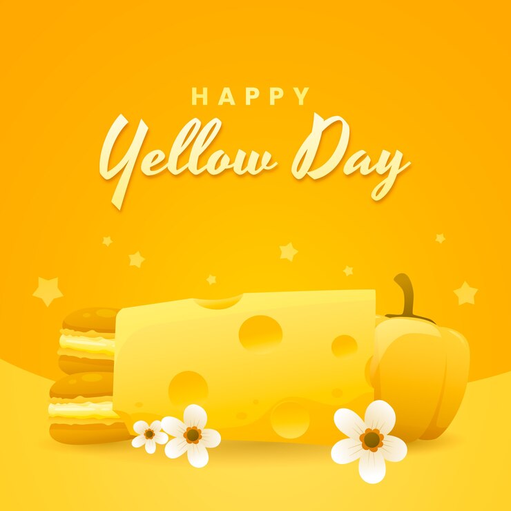 Vettore gratuito illustrazione del giorno giallo sfumato
