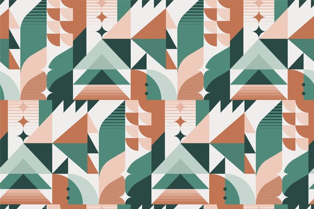 Illustrazione del modello di colori tenui design piatto