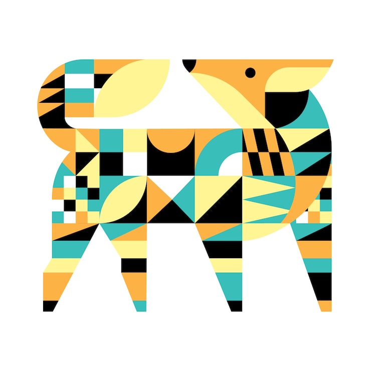 Vettore gratuito illustrazione del motivo geometrico dal design piatto