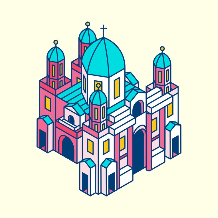 Vettore gratuito illustrazione del museo di berlino in germania