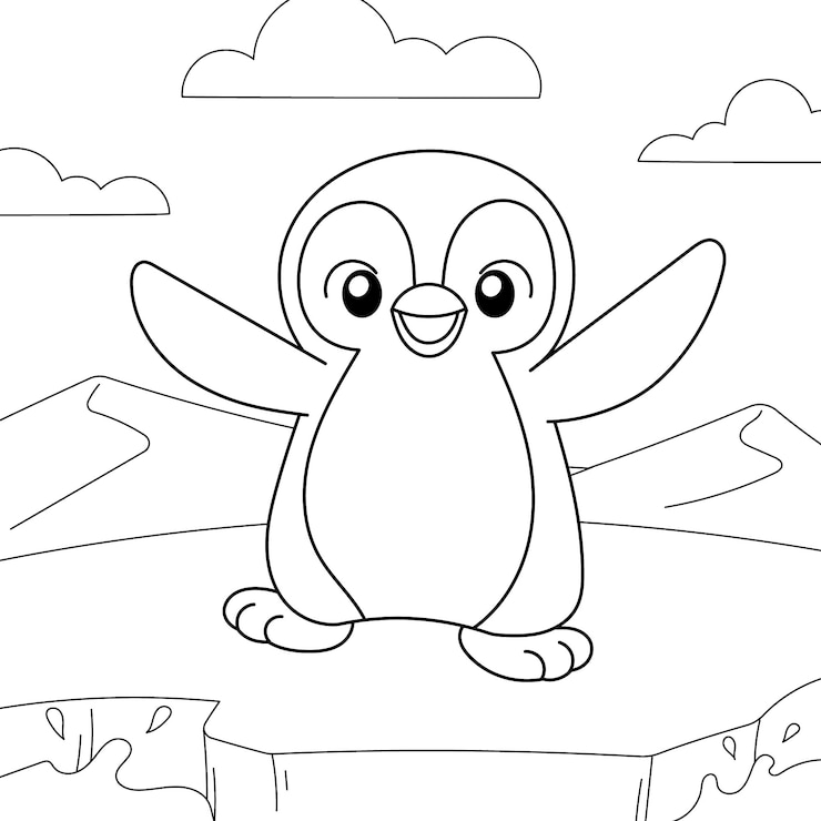 Vettore gratuito illustrazione del profilo animale disegnato a mano