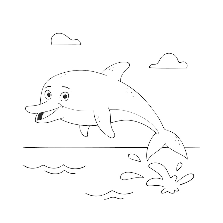 Vettore gratuito illustrazione del profilo animale disegnato a mano