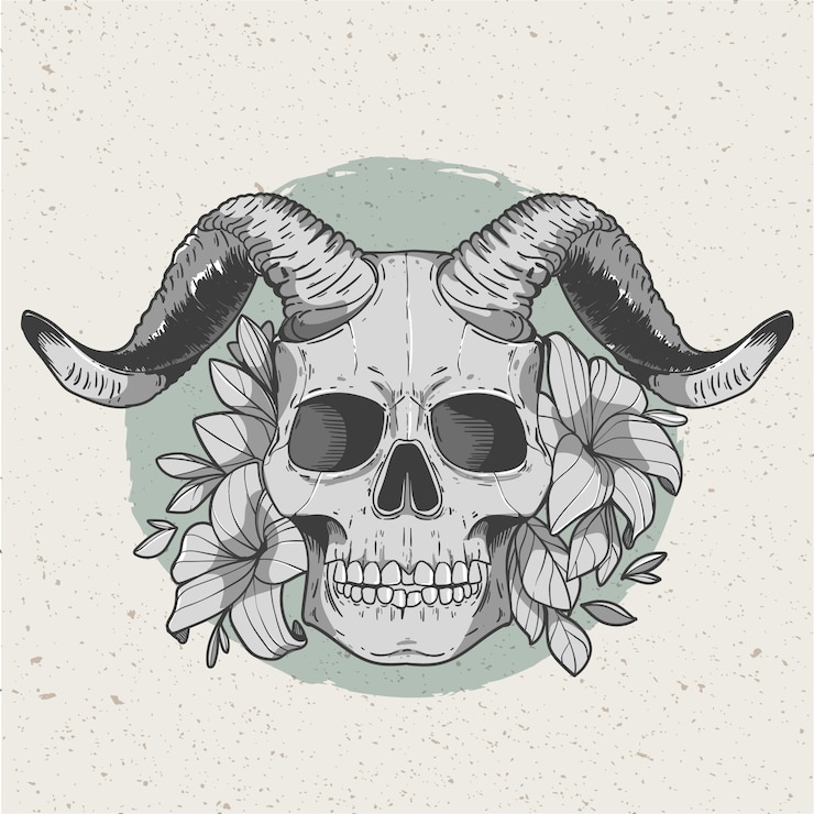 Vettore gratuito illustrazione del tatuaggio chicano disegnato a mano