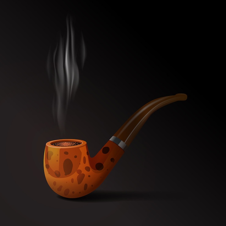 Vettore gratuito illustrazione del tubo di tabacco