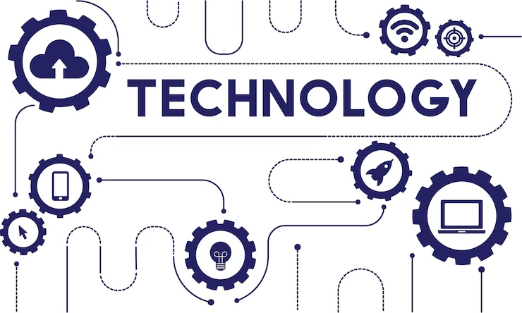 Vettore gratuito illustrazione del vettore di tecnologia