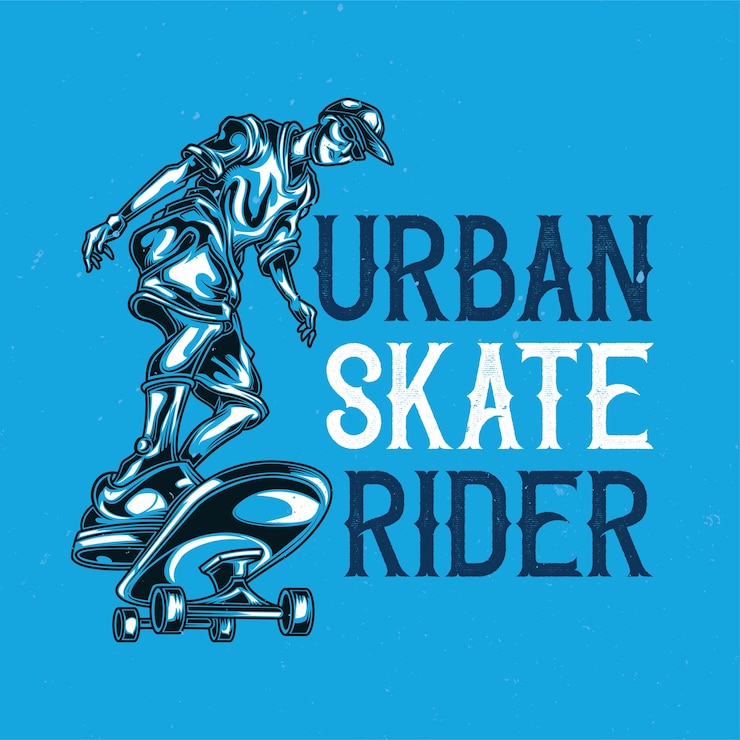 Vettore gratuito illustrazione dell'uomo su skateboard