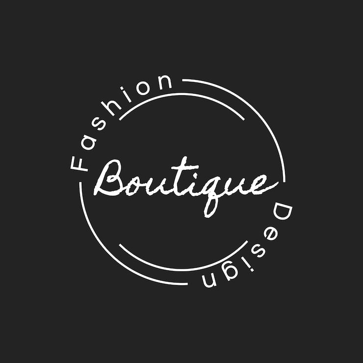 Vettore gratuito illustrazione della bandiera del bollo logo negozio boutique