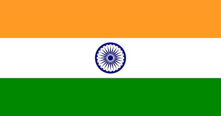Vettore gratuito illustrazione della bandiera dell'india