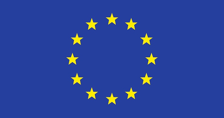 Illustrazione della bandiera dell'Unione europea