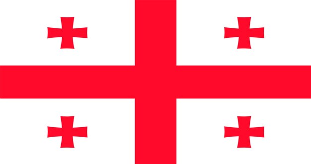 Illustrazione della bandiera della Georgia