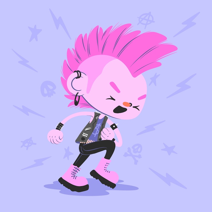 Vettore gratuito illustrazione della giornata mondiale del rock piatto con il musicista che balla