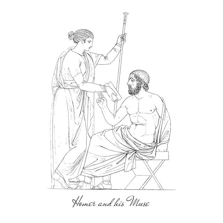 Vettore gratuito illustrazione della grecia antica