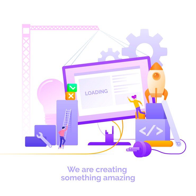Vettore gratuito illustrazione della homepage del gradiente