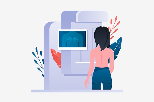 Illustrazione della mammografia a gradiente