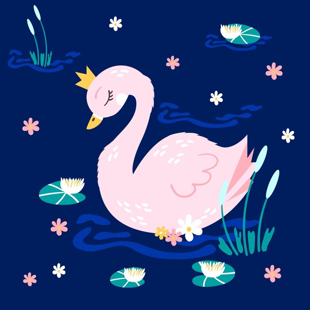 Illustrazione della principessa Swan
