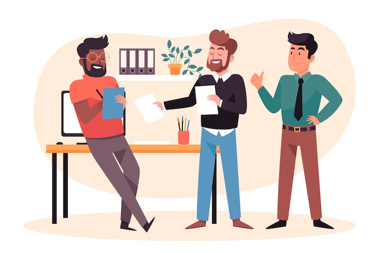 Vettore gratuito illustrazione della squadra maschile