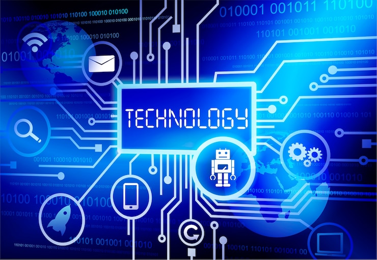 Vettore gratuito illustrazione della tecnologia