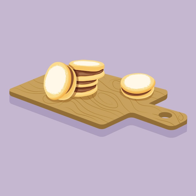 Illustrazione di alfajor disegnata a mano