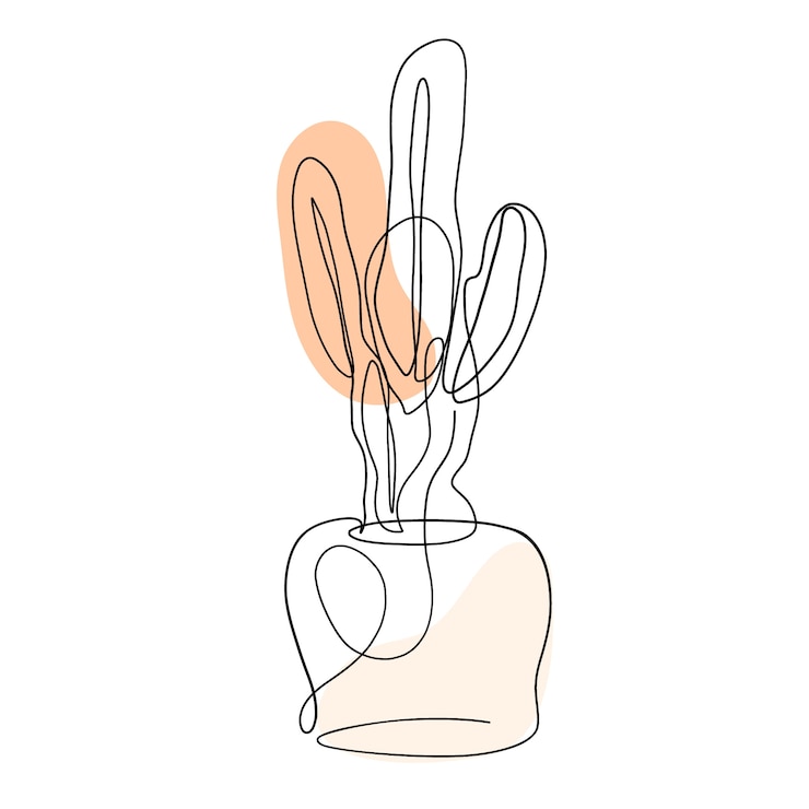 Vettore gratuito illustrazione di arte di una linea disegnata a mano