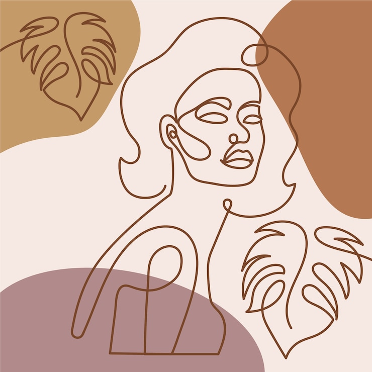 Vettore gratuito illustrazione di arte di una linea disegnata a mano
