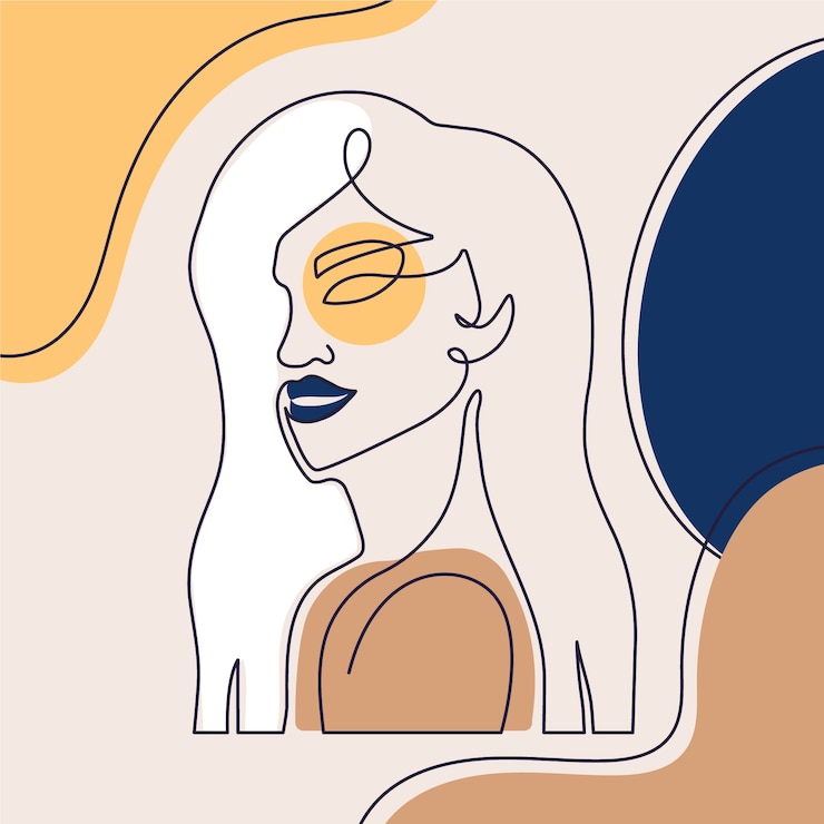 Vettore gratuito illustrazione di arte di una linea disegnata a mano