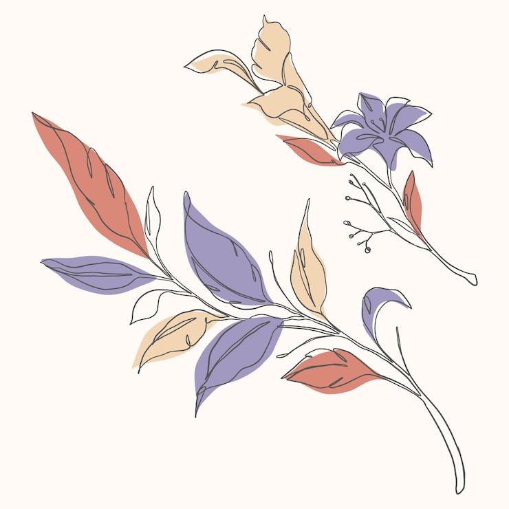 Vettore gratuito illustrazione di arte di una linea disegnata a mano