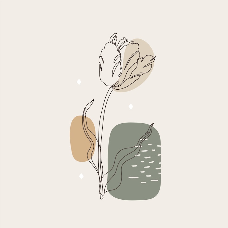 Vettore gratuito illustrazione di arte di una linea disegnata a mano