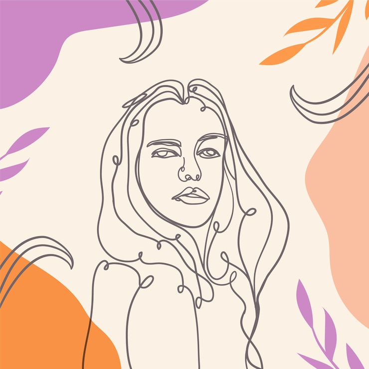 Vettore gratuito illustrazione di arte di una linea disegnata a mano