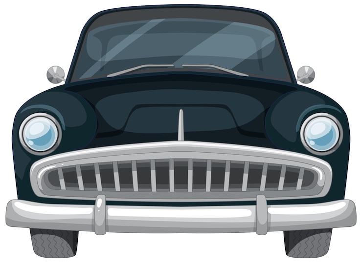 Vettore gratuito illustrazione di auto d'epoca
