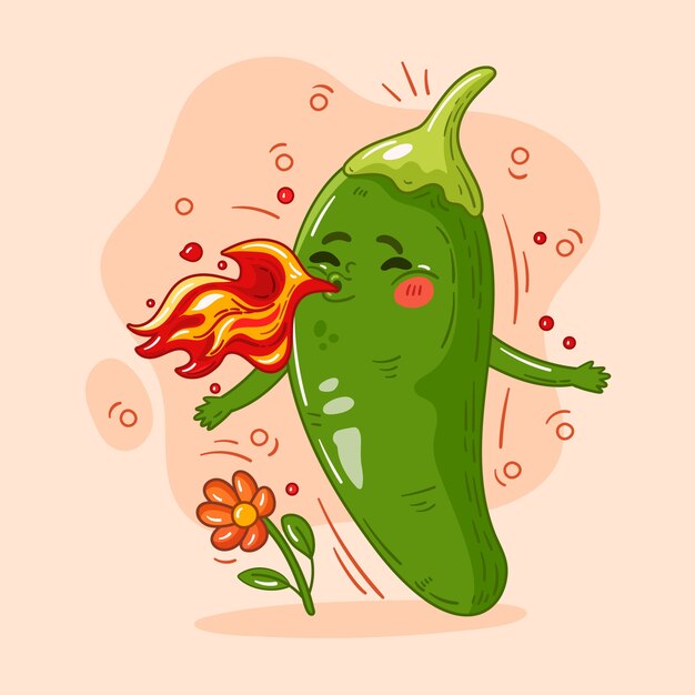 Illustrazione di cartoni animati alimentari