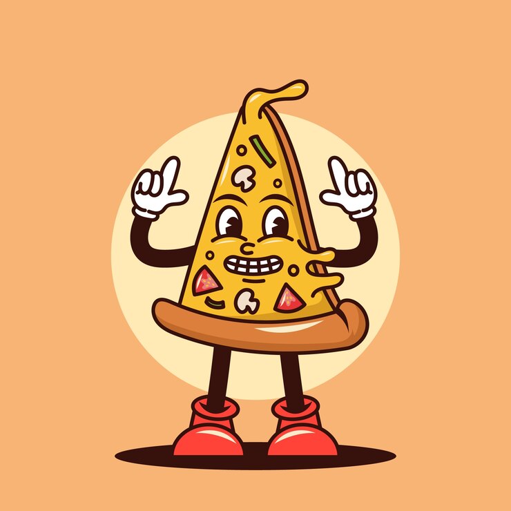 Vettore gratuito illustrazione di cartoni animati di cibo disegnati a mano