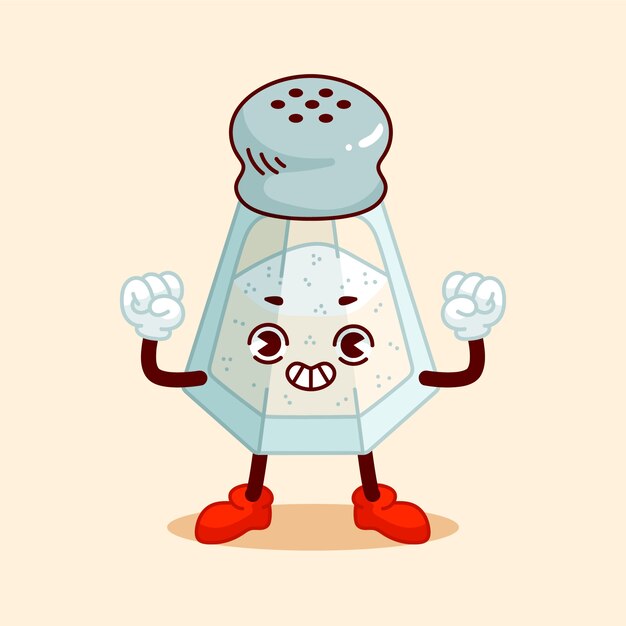 Illustrazione di cartoni animati di sale disegnati a mano
