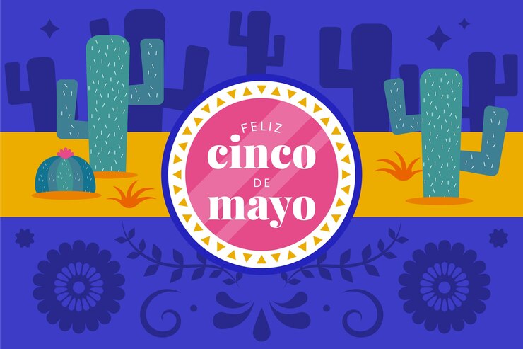 Vettore gratuito illustrazione di cinco de mayo piatto