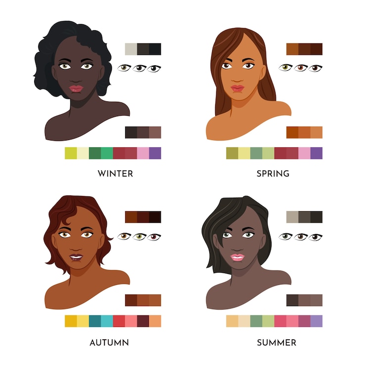 Vettore gratuito illustrazione di colorimetria disegnata a mano