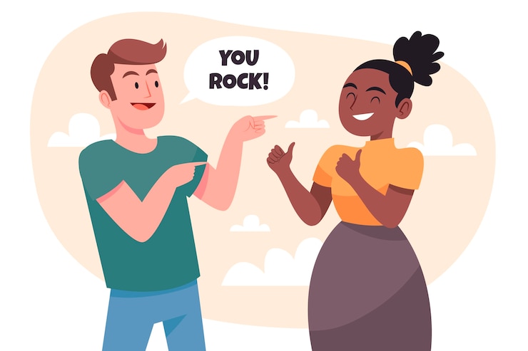 Vettore gratuito illustrazione di complimento disegnata a mano