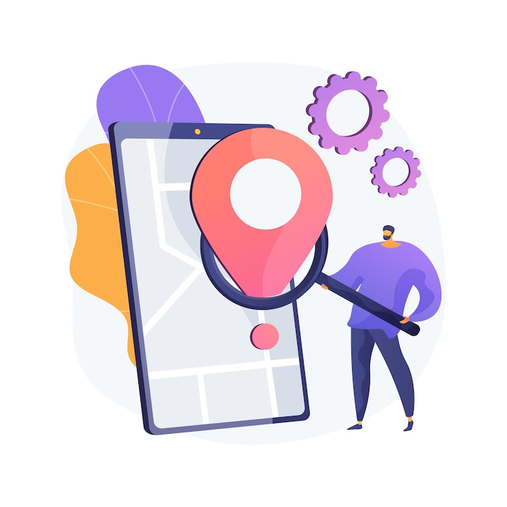 Vettore gratuito illustrazione di concetto astratto morbido di monitoraggio mobile