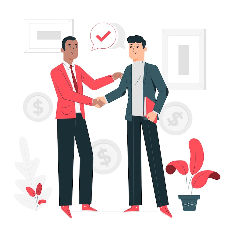 Vettore gratuito illustrazione di concetto di affare