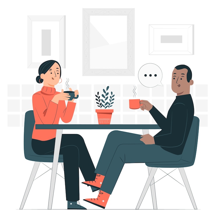 Vettore gratuito illustrazione di concetto di interazione sociale