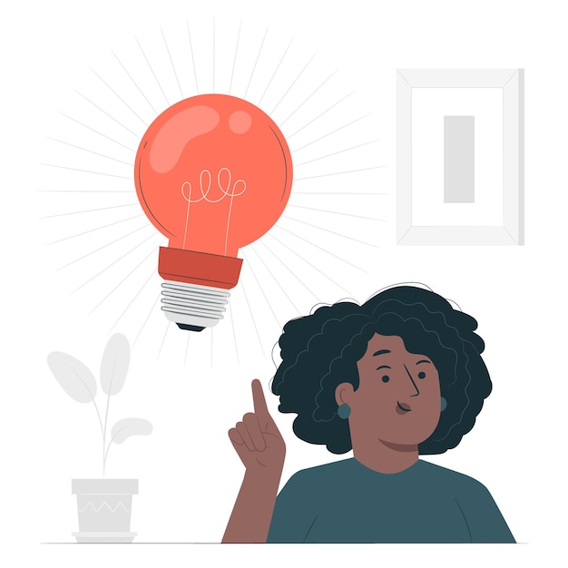 Illustrazione di concetto di lampadina